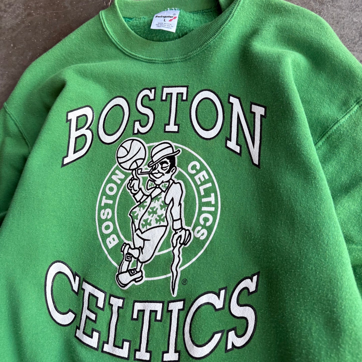 Vintage Boston Celtics Crewneck - L
