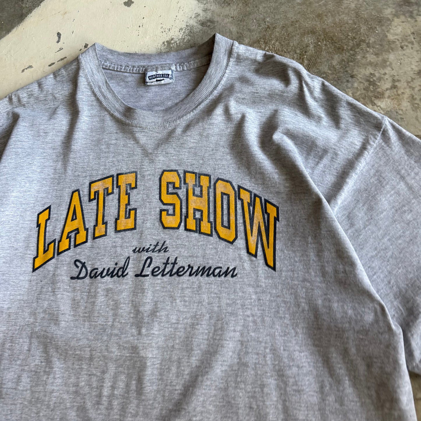 Vintage 90s David Letterman Late Show Tshirt - XL