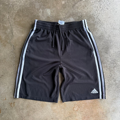 Vintage Black Adidas Track Shorts - L