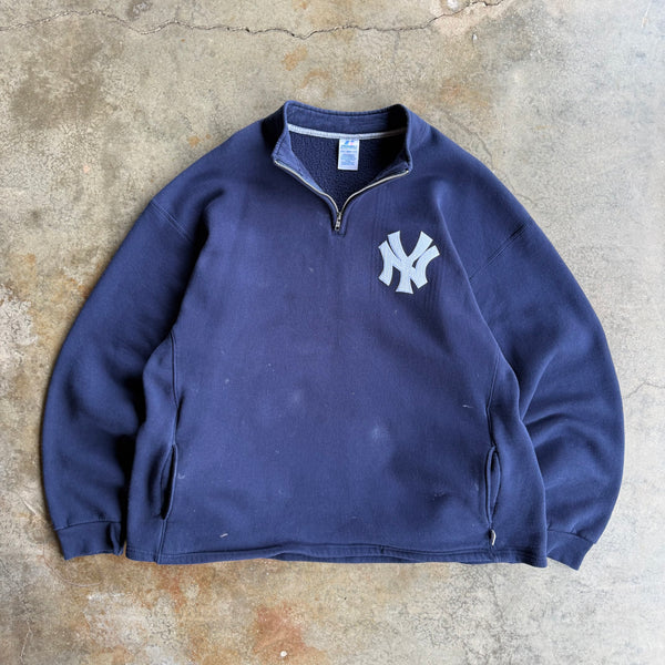 Vintage New York Yankees Quarter Zip - XXL
