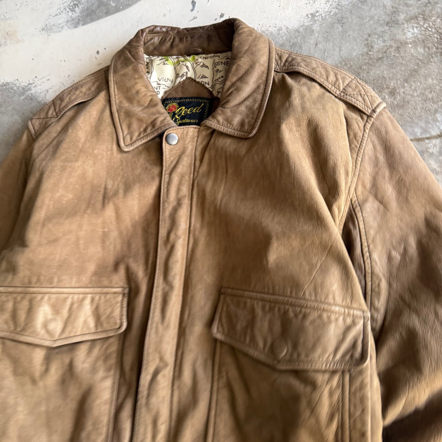 Vintage 00s Leather Suede Jacket - L