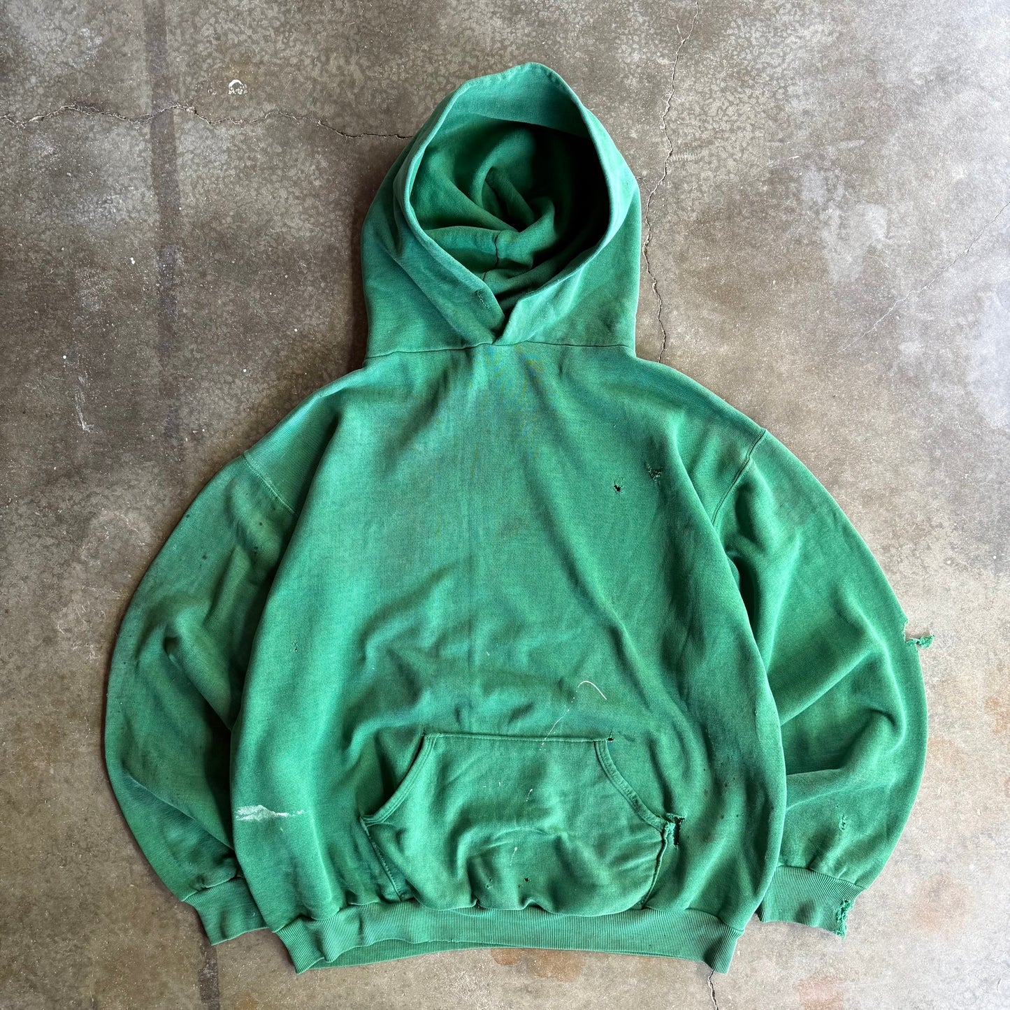 True Vintage 70s Distressed Russell Hoodie - M