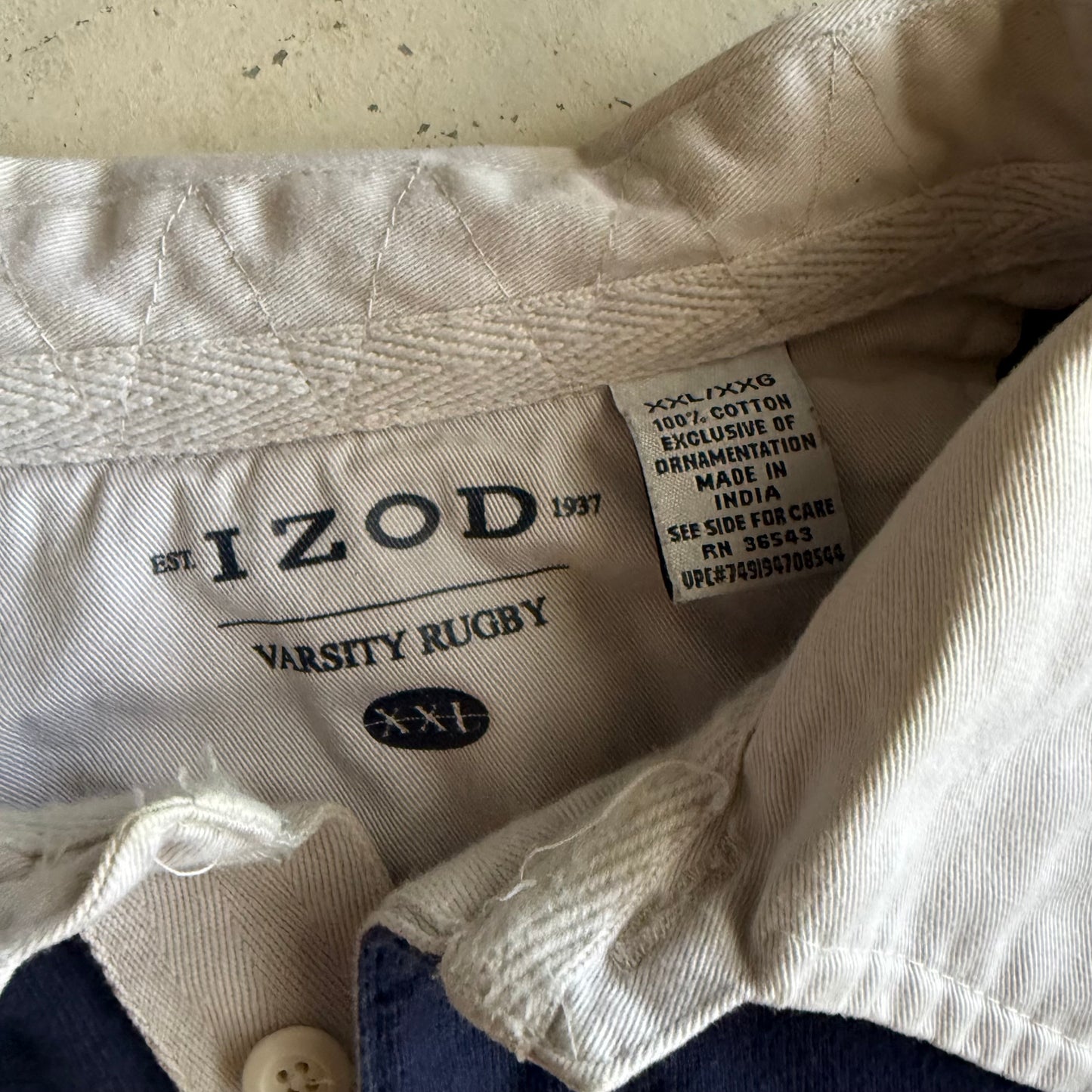 Vintage 00s IZOD Rugby Polo - XXL