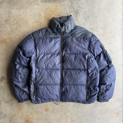 Vintage 90s Polo Puffer Jacket - L