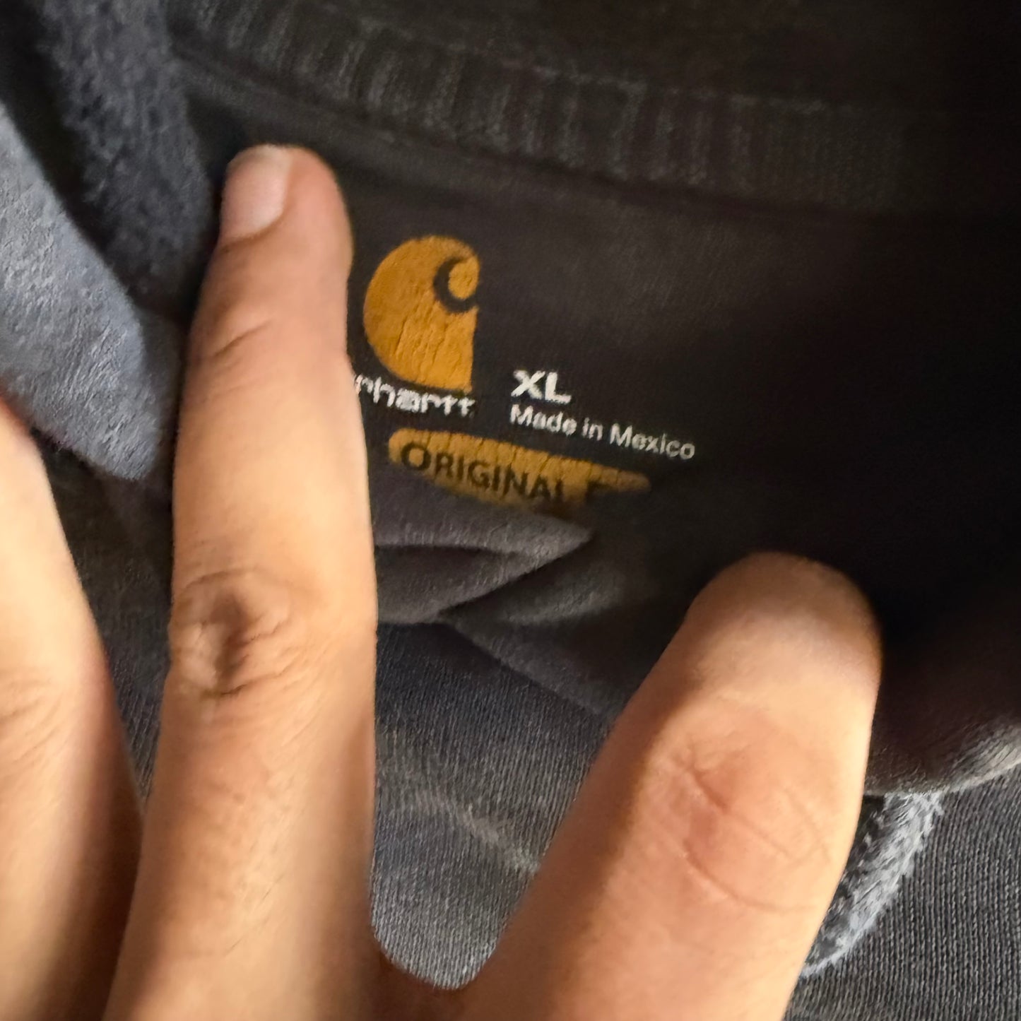 Vintage 00s Carhartt Faded Hoodie - XL