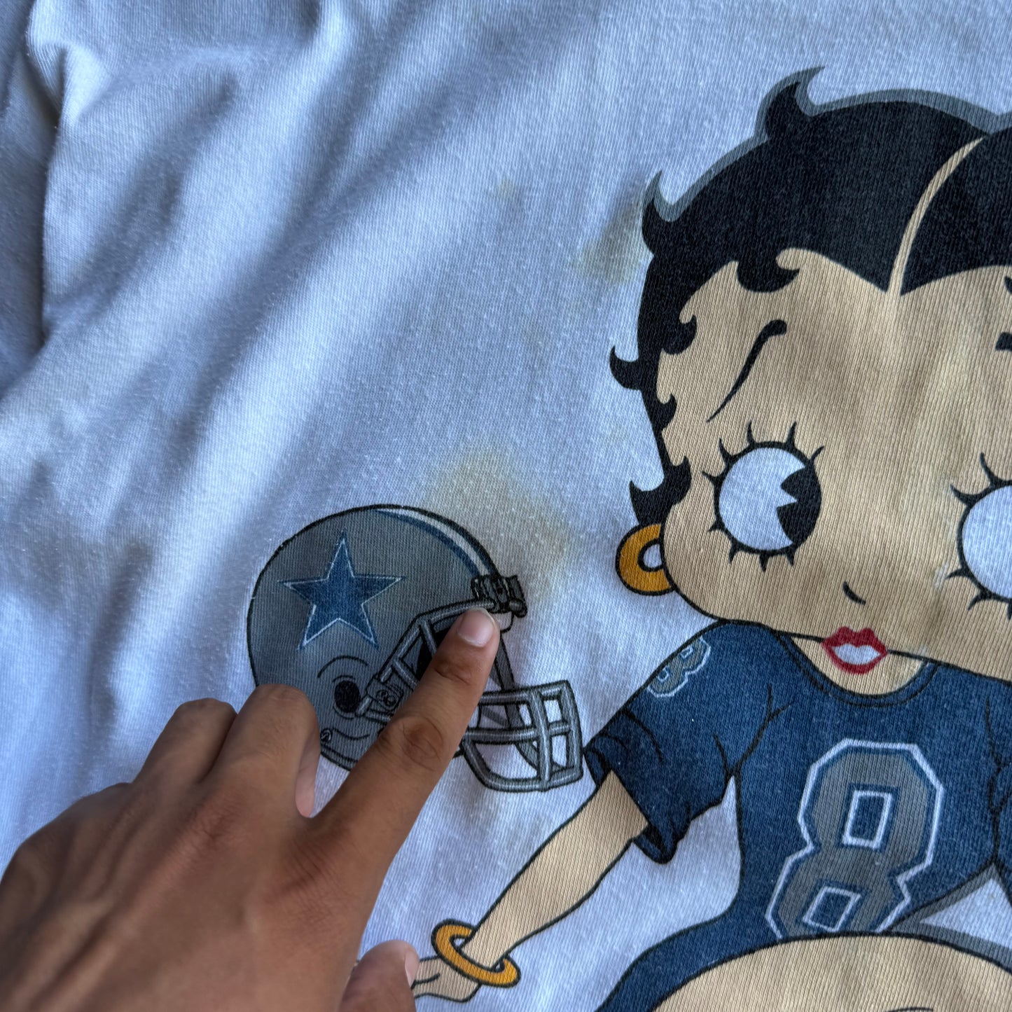 Vintage Betty Boop Dallas Cowboys Tshirt - XL