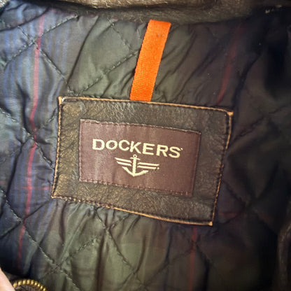 Vintage 00s Dockers Leather Jacket - L