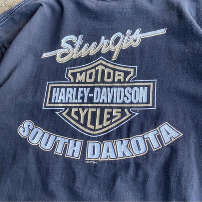 Vintage 90s Sturgis Harley Davidson Tee - XL