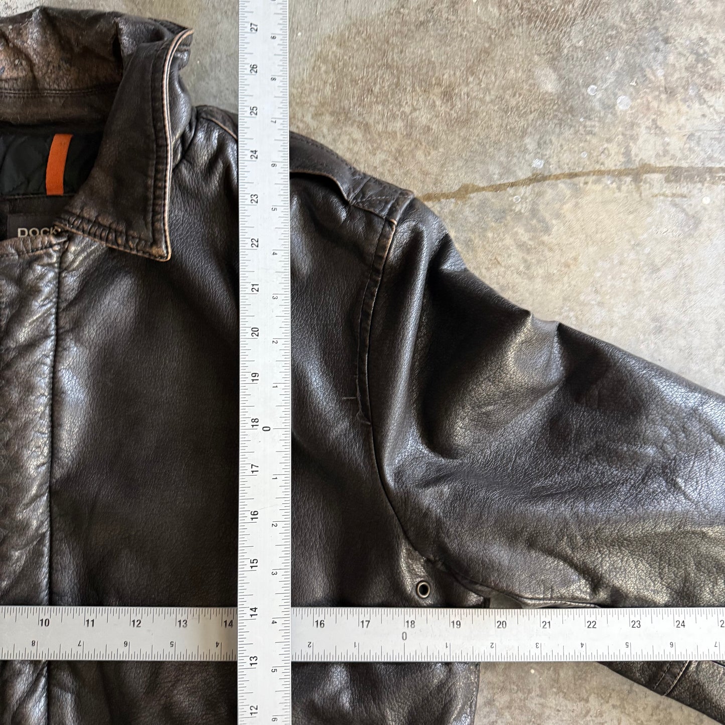 Vintage 00s Dockers Leather Jacket - L