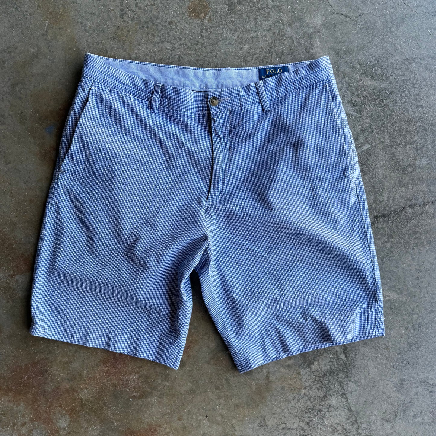 Vintage Blue Striped Polo Ralph Lauren Shorts - 33