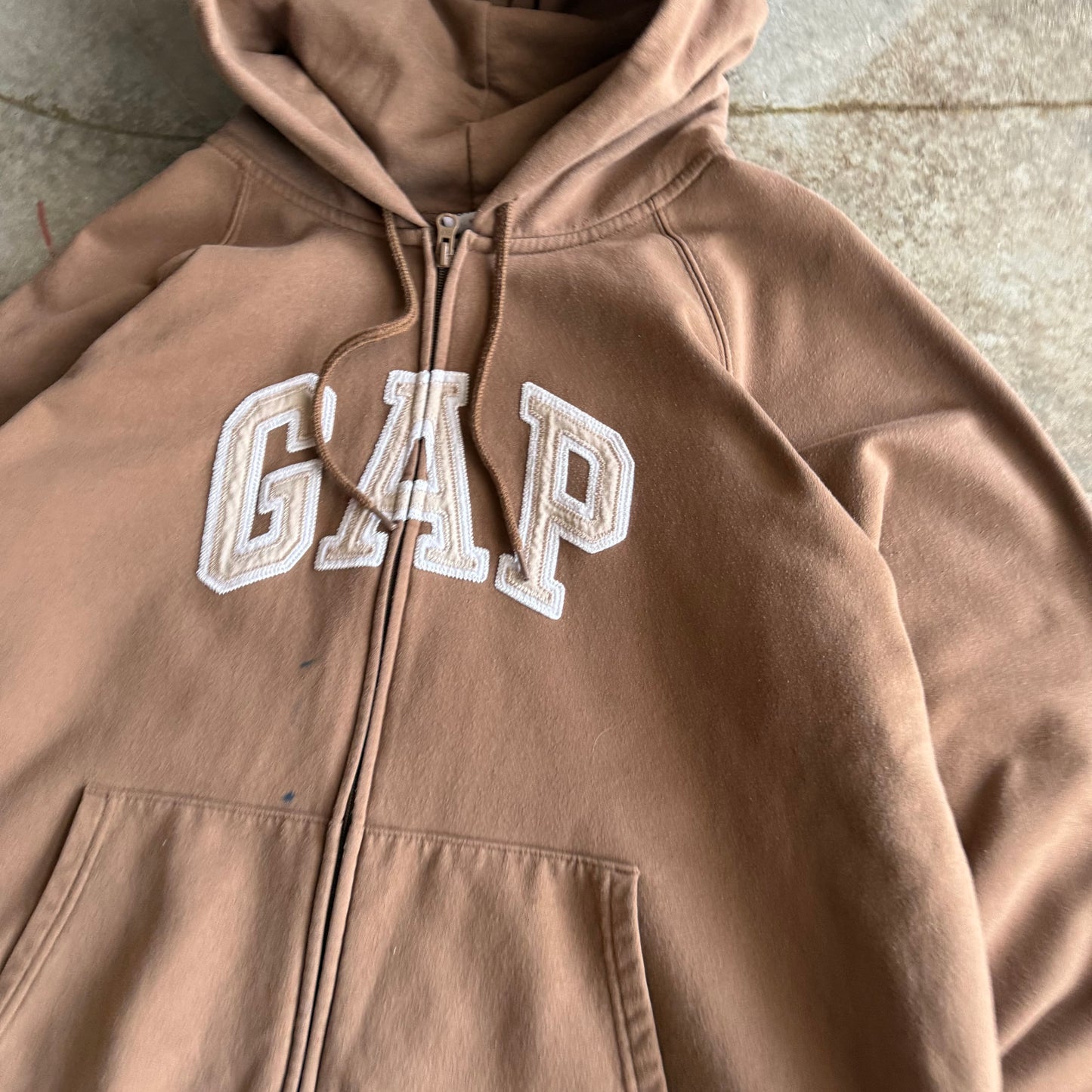 Vintage Brown GAP Zip Up - XXL