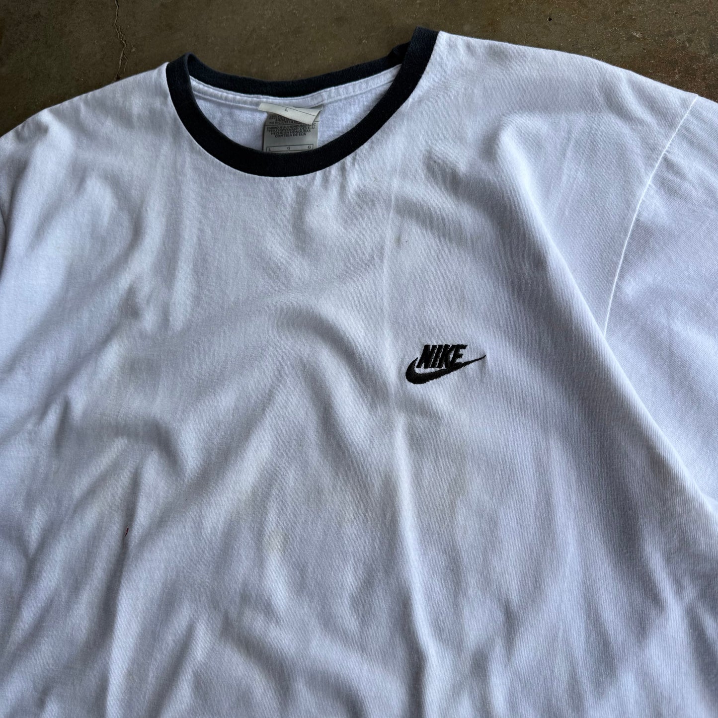 Vintage Ringer Nike Tshirt - L