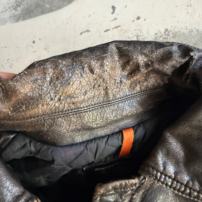 Vintage 00s Dockers Leather Jacket - L