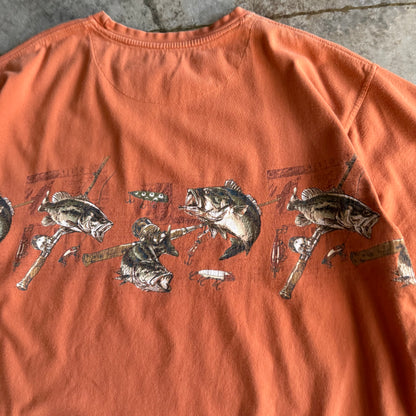 Vintage 00s Wrap Around Fish Tshirt - XL