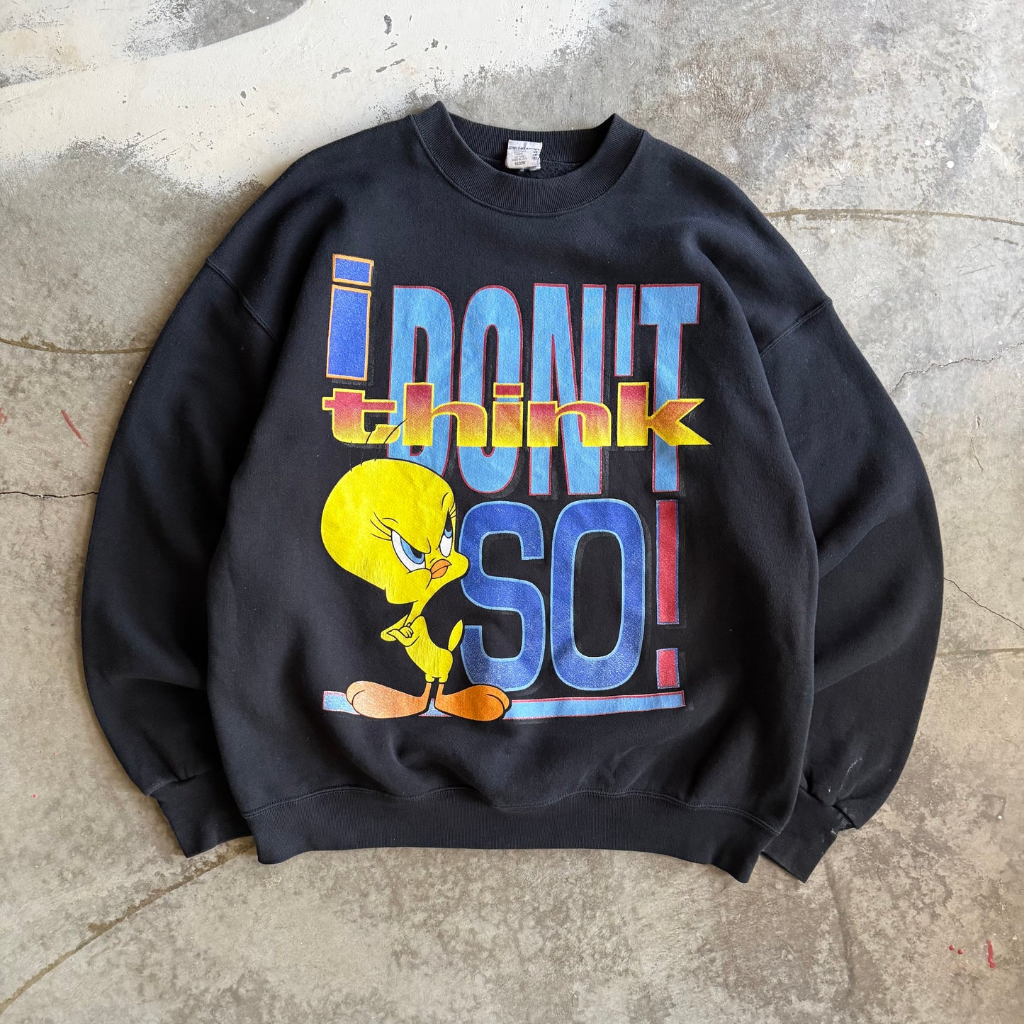 Vintage 90s Tweety Bird Crewneck - L