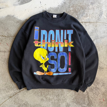 Vintage 90s Tweety Bird Crewneck - L