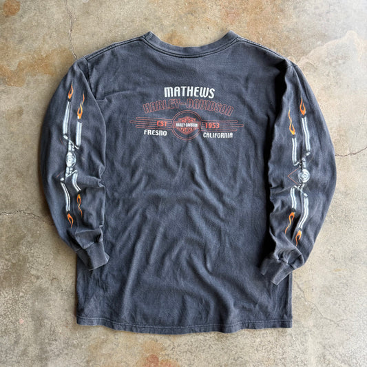 Vintage Harley Davidson Engine Longsleeve - L