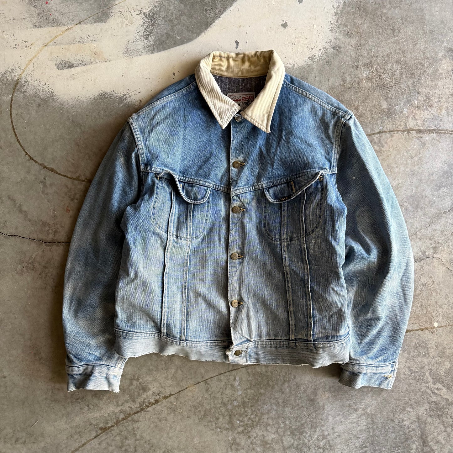 Vintage 70s Storm Rider Denim Jacket - L
