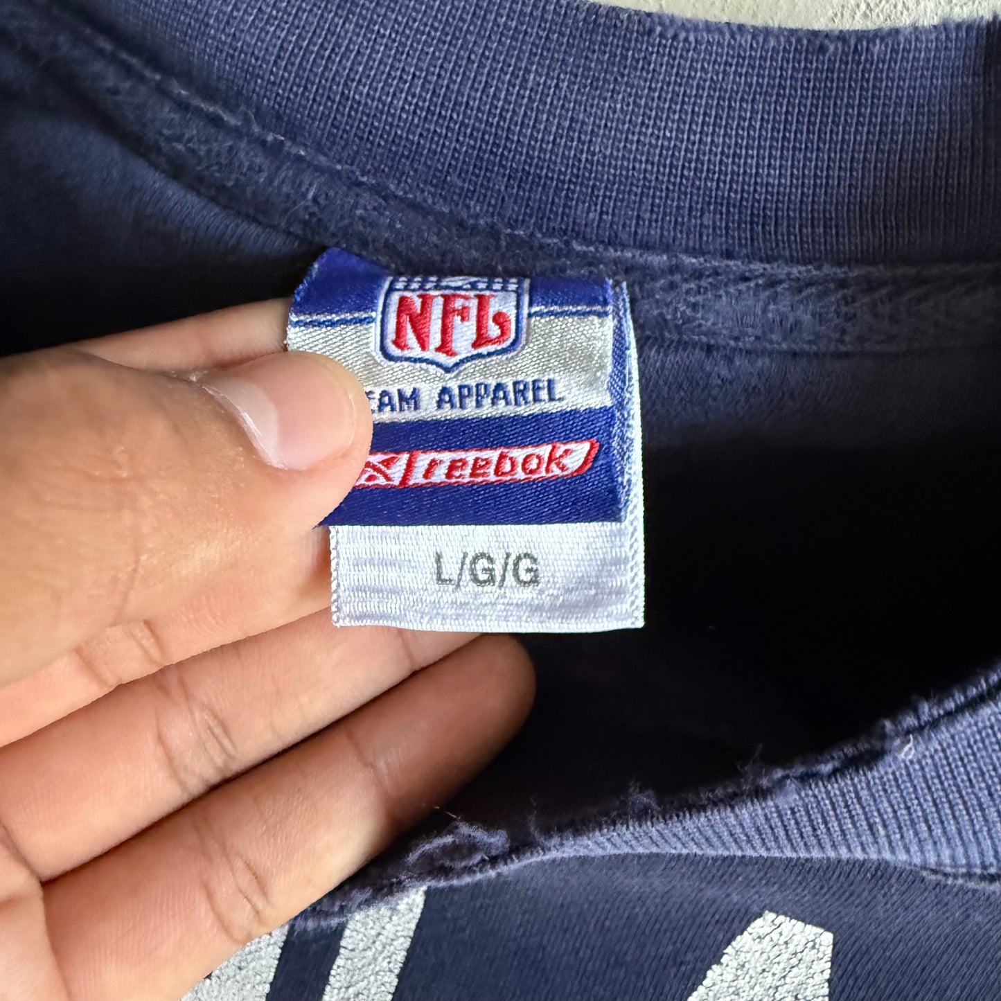 Vintage 00s Distressed Cowboys Crewneck - L