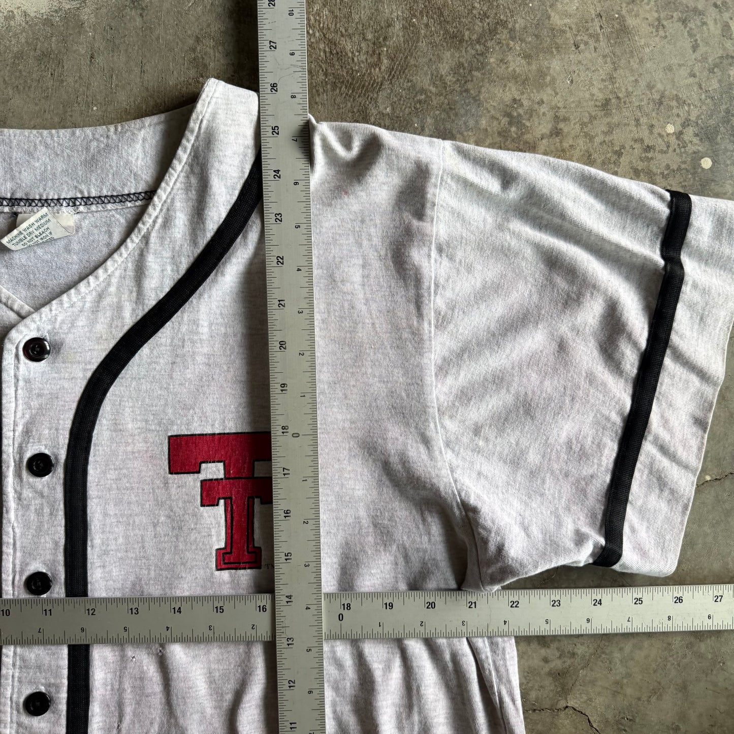 Vintage 90s Texas Tech Baseball Jersey- L