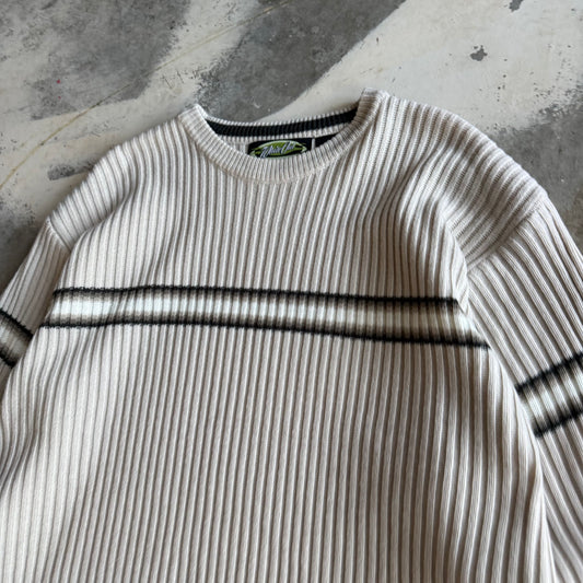 Vintage 00s Striped Sweater - XL