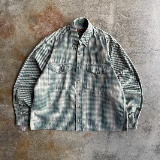 Vintage Boxy Cropped Button Up - M