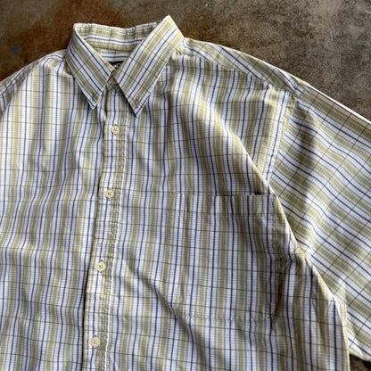 Vintage Boxy Cropped Button Up - L