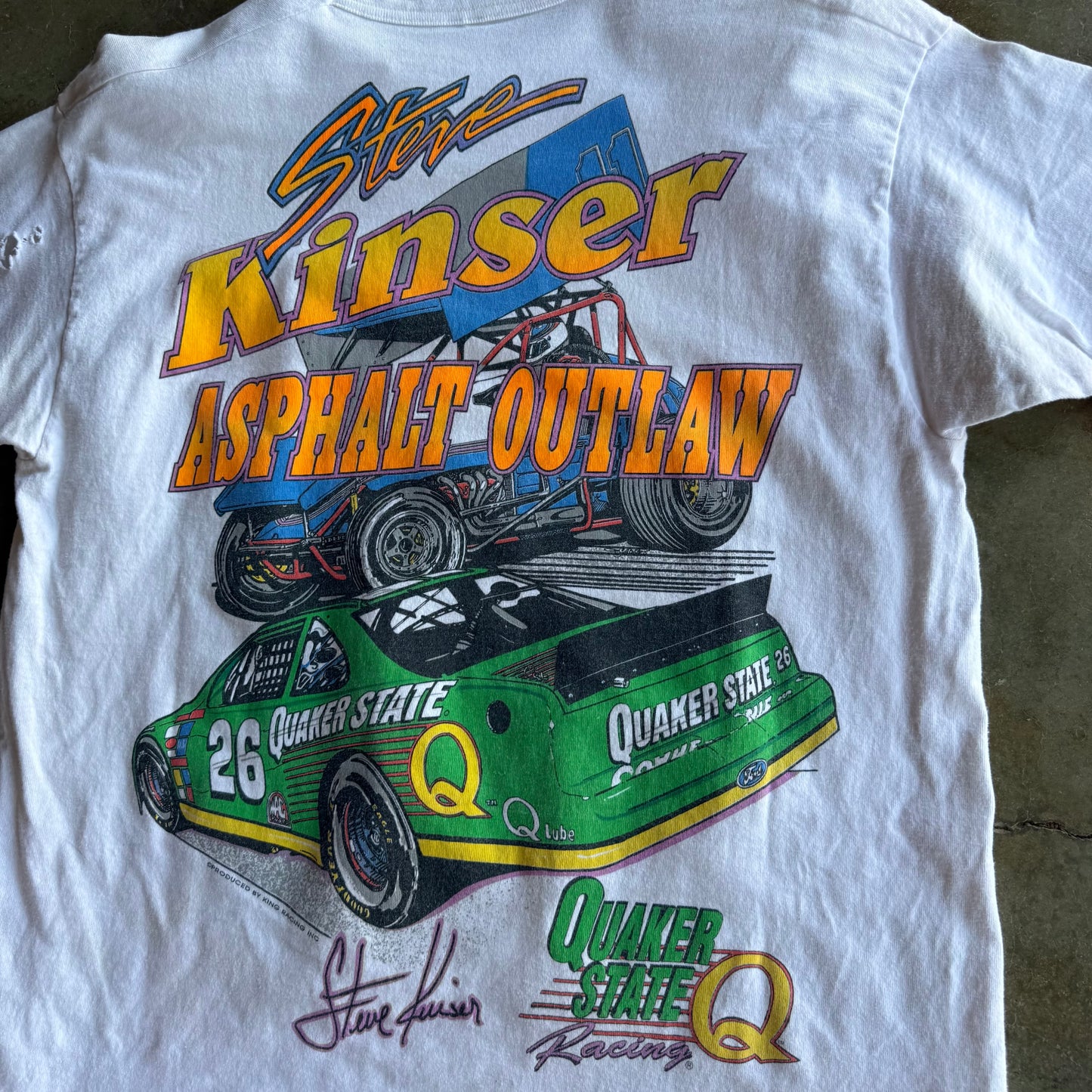 Vintage NASCAR Kinser Tshirt - L