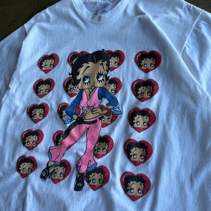 Vintage Heart Betty Boop Tshirt - XL