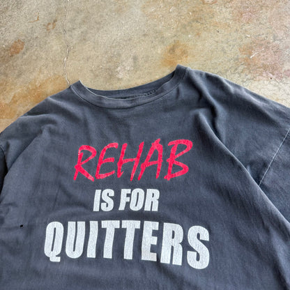 Vintage Funny Rehab Tshirt - XL