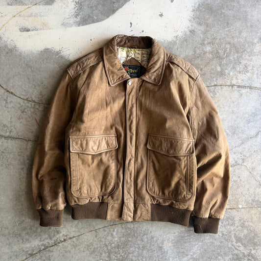 Vintage 00s Leather Suede Jacket - L