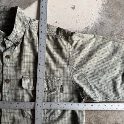 Vintage 90s Fall Cropped Flannel - XL