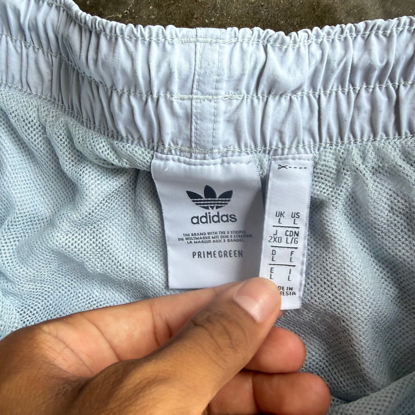 Vintage white Adidas Track Shorts - L