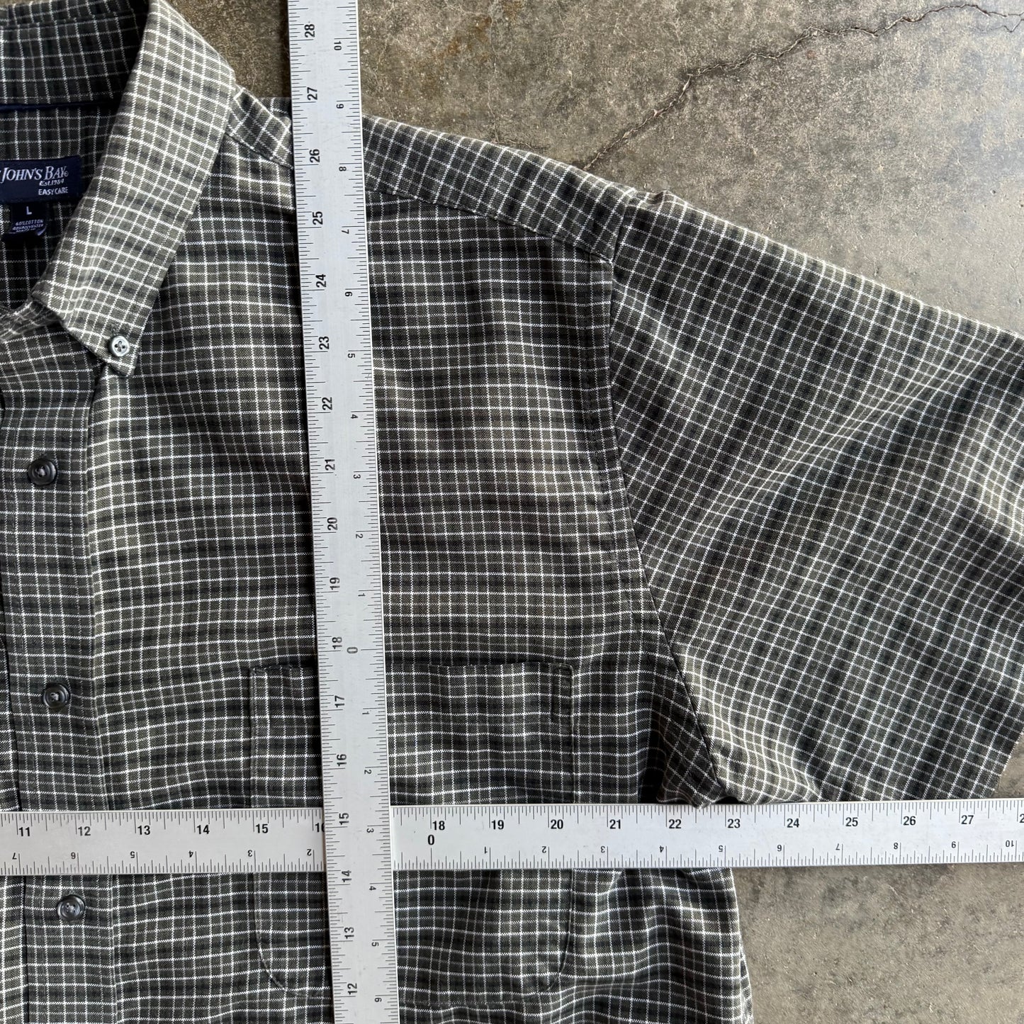 Vintage Boxy Cropped Button Up - L