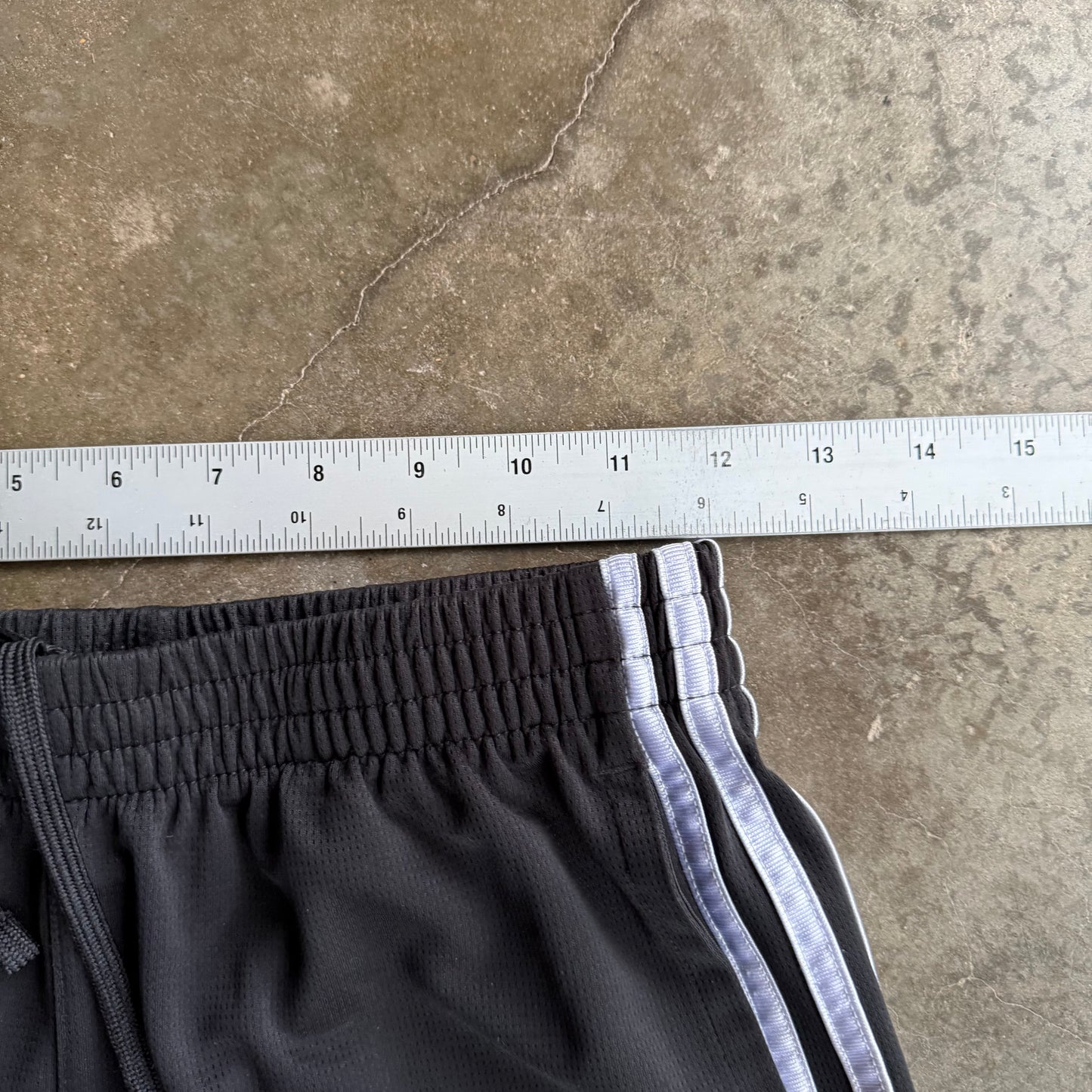 Vintage Black Adidas Track Shorts - L