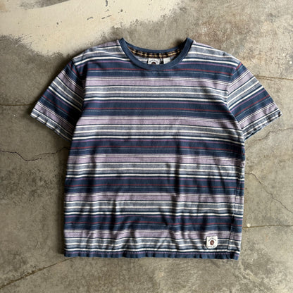 Vintage 00s Quicksilver Striped Tshirt - M