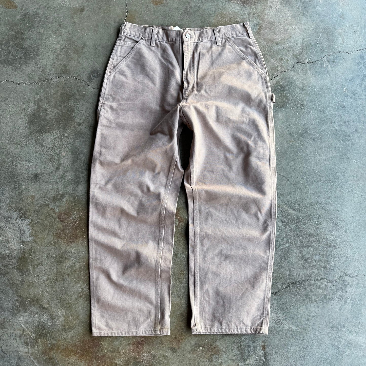 Vintage Tan Baggy Carhartt Pants - 36