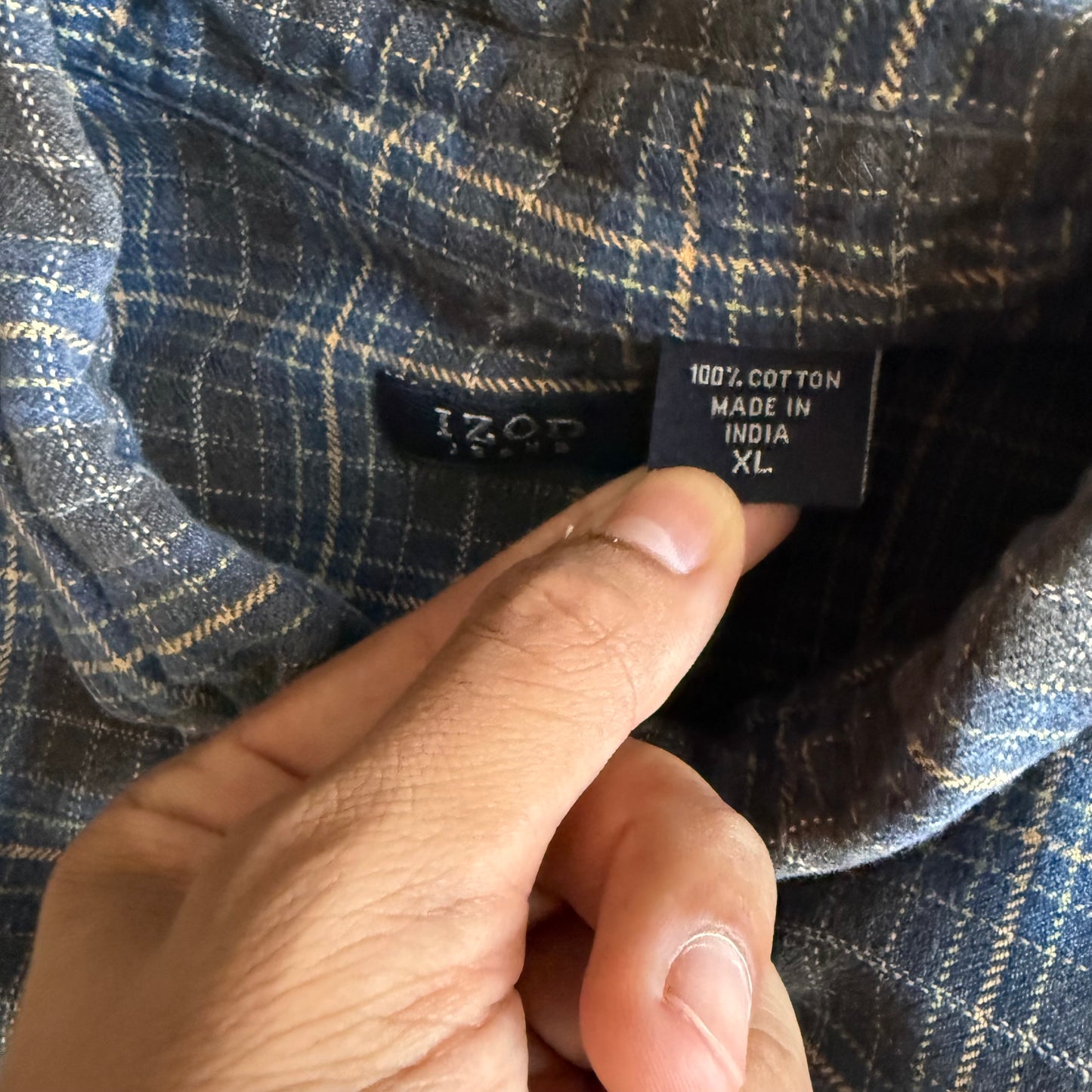 Vintage 00s Cropped Button Flannel - XL