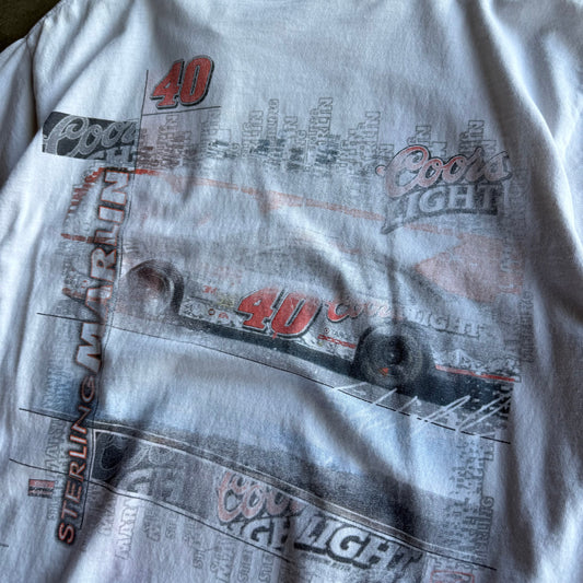 Vintage 00s Coors Light Racing Tshirt - L