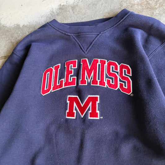 Vintage 00s Ole Miss Crewneck - L