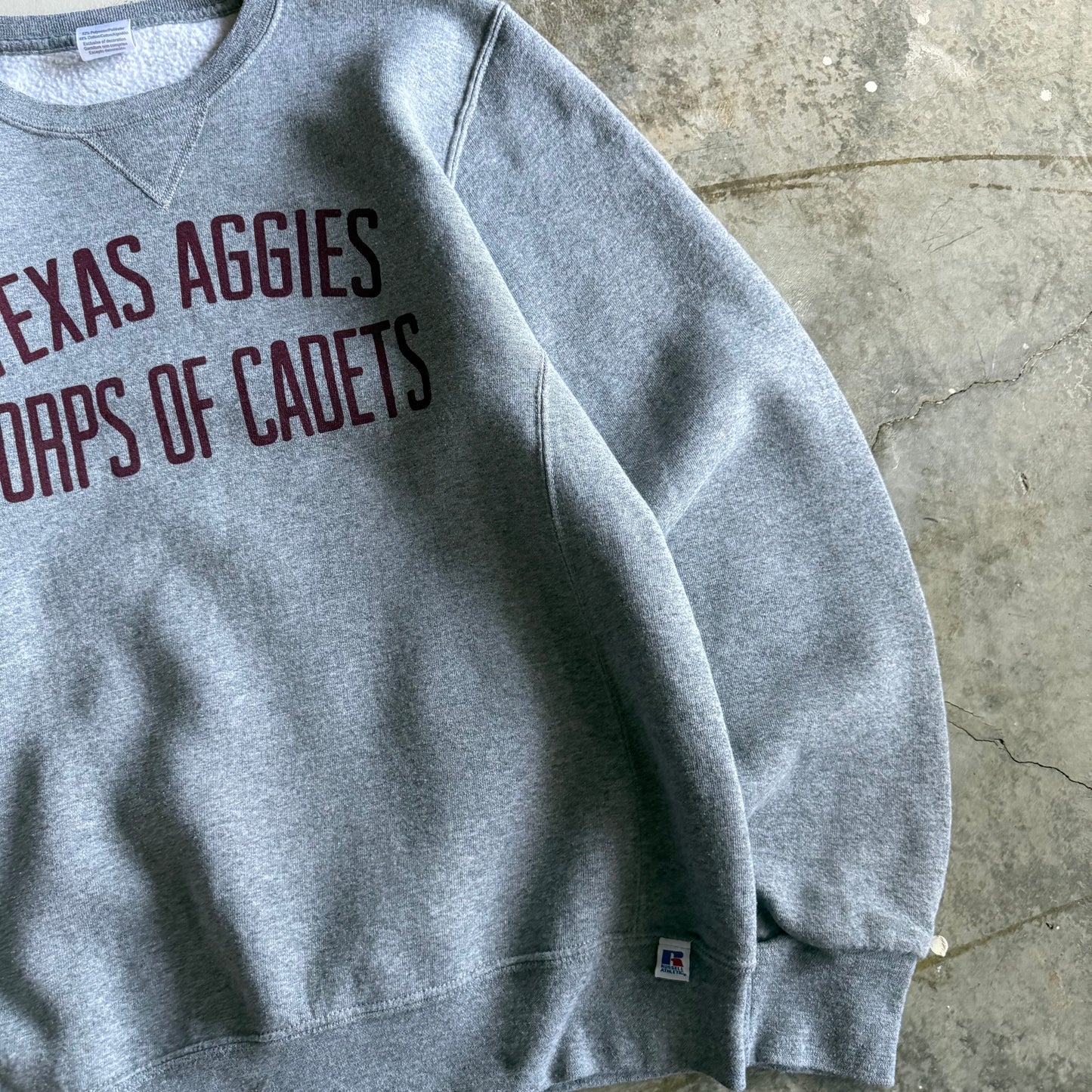 Vintage 00s Russell Texas Aggies Track Crewneck - M