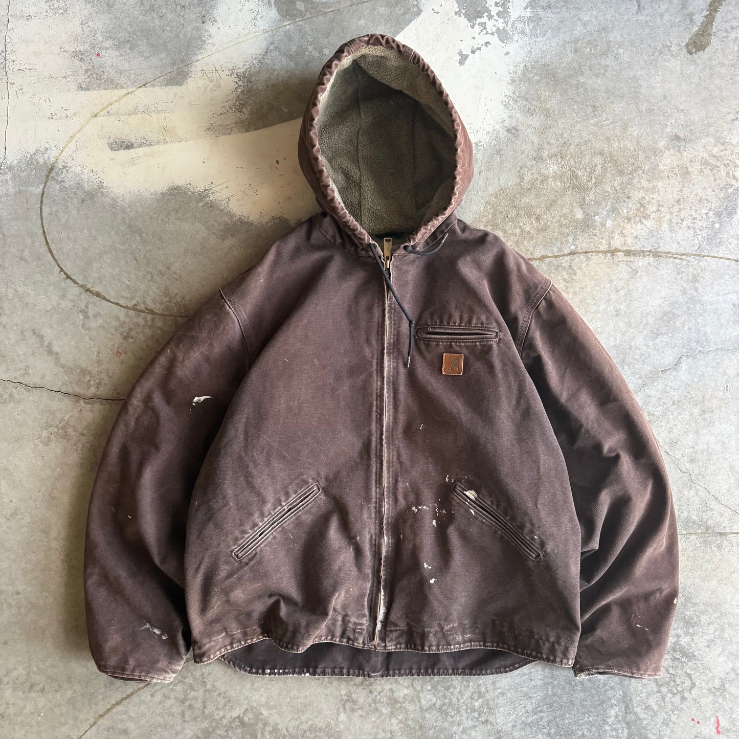 Vintage 00s Hooded Carhartt Jacket - XL