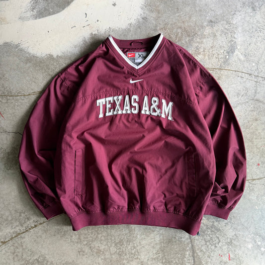 Vintage 00s Texas A&M Nike Windbreaker Jacket - XL