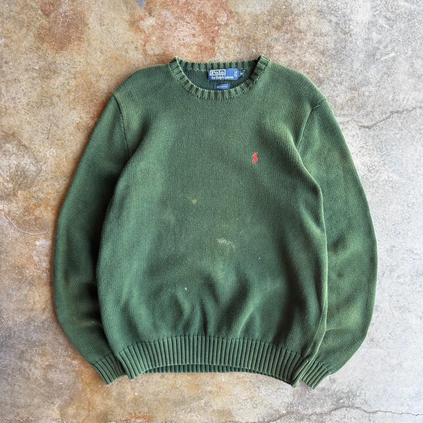 Vintage Green Polo Ralph Lauren Sweater - M