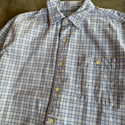 Vintage 00s Long Sleeve Cropped Button Up - L