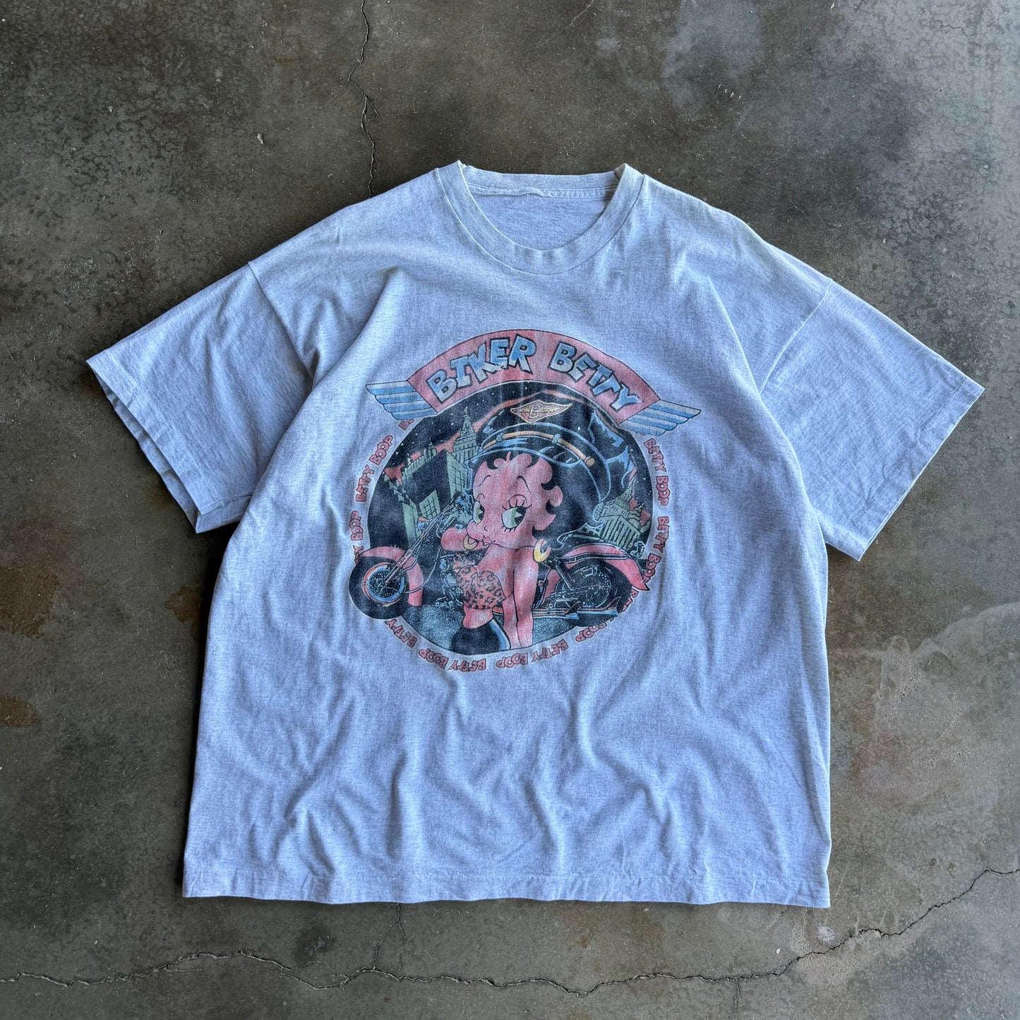 Vintage Biker Betty Tshirt - XL