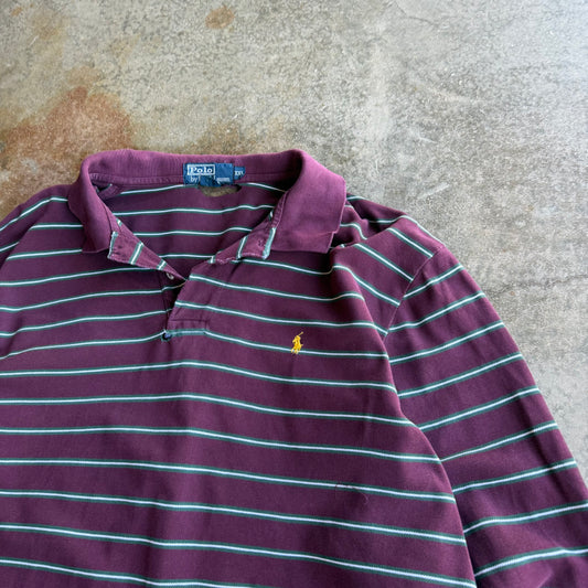 Vintage Polo Ralph Lauren Striped Polo - XXL