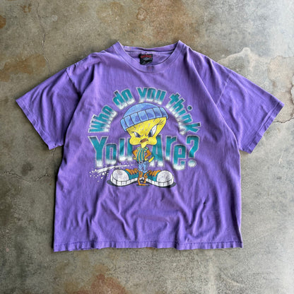 Vintage Distressed Tweey Bird Tshirt - XL