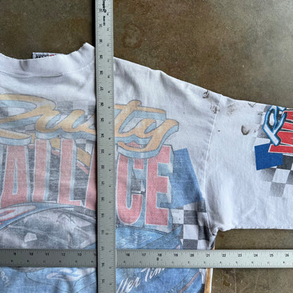 Vintage Faded & Distressed NASCAR AOP Tshirt - L