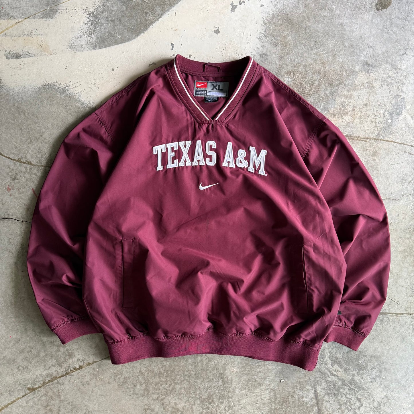 Vintage 00s Texas A&M Nike Windbreaker Jacket - XL